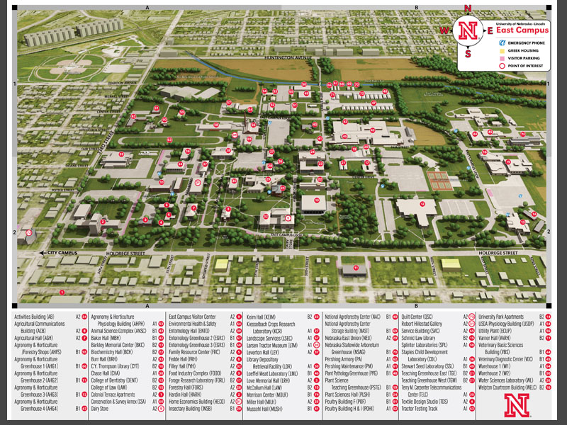 University Of Nebraska Lincoln Campus Maps The Online Portfolio