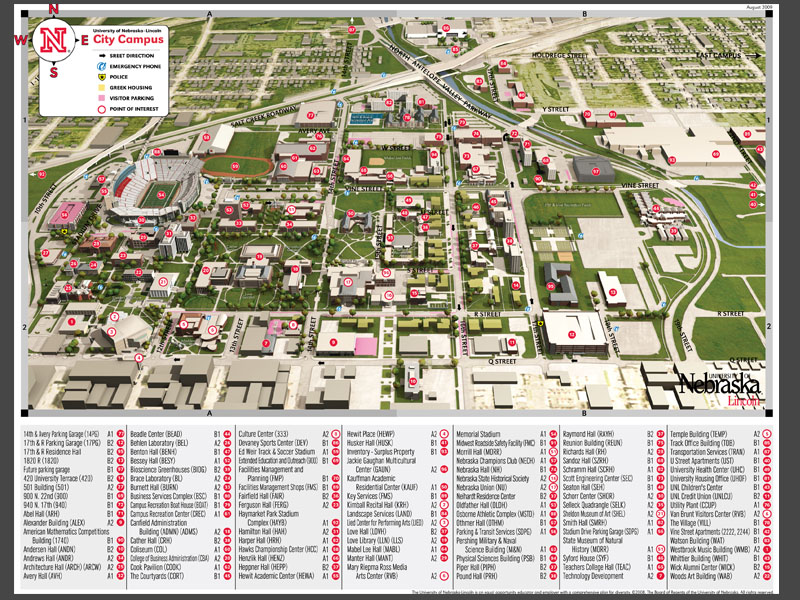 image from University of Nebraska-Lincoln Campus Maps