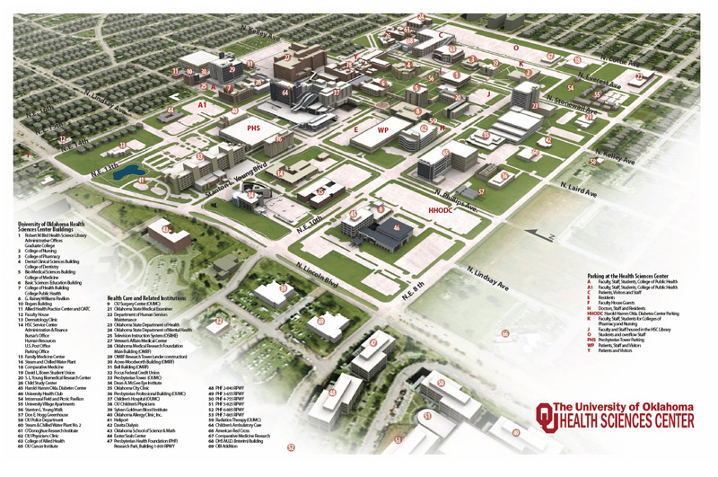 University of Oklahoma Health Sciences Center Campus Maps