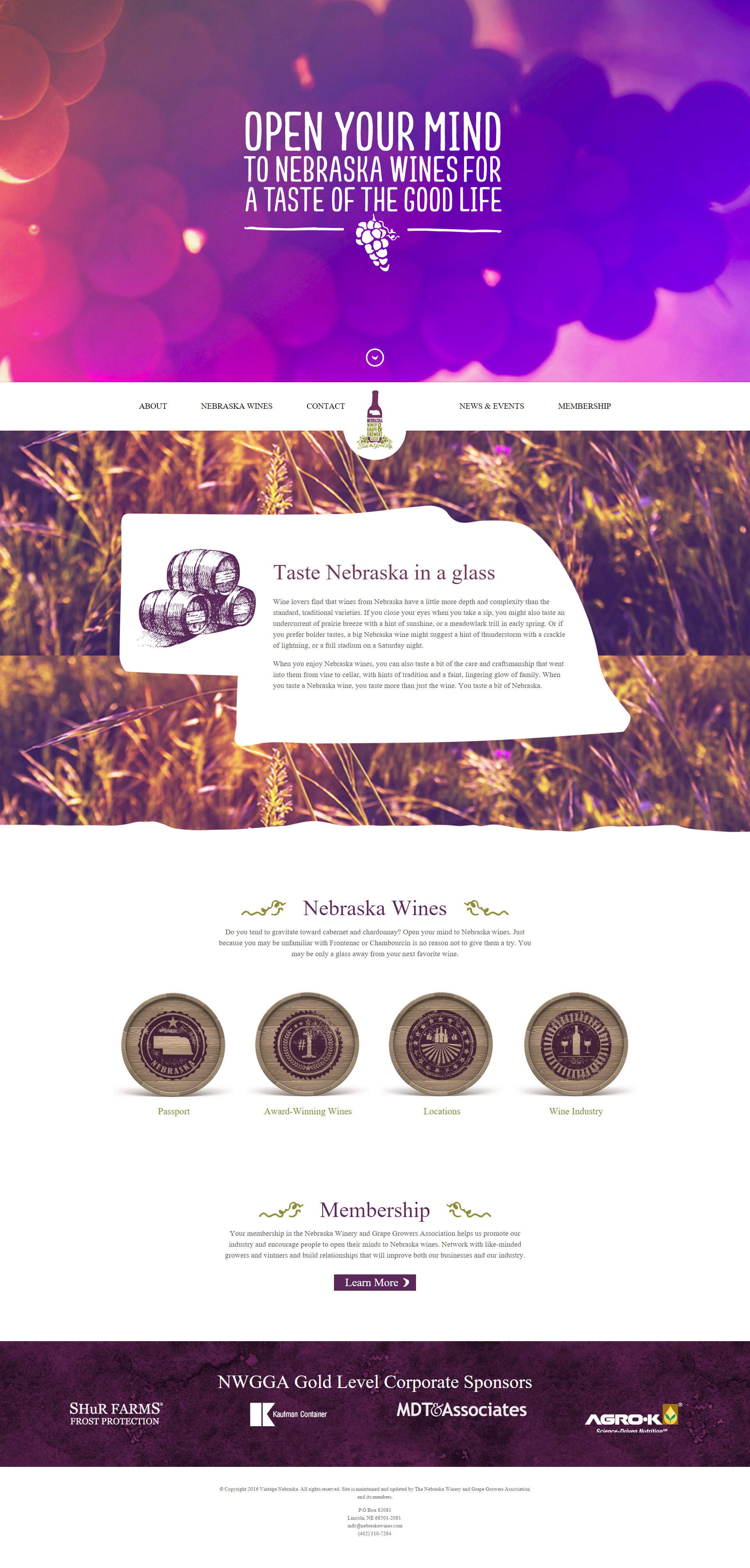 Nebraska Winery and Grape Growers Association Website